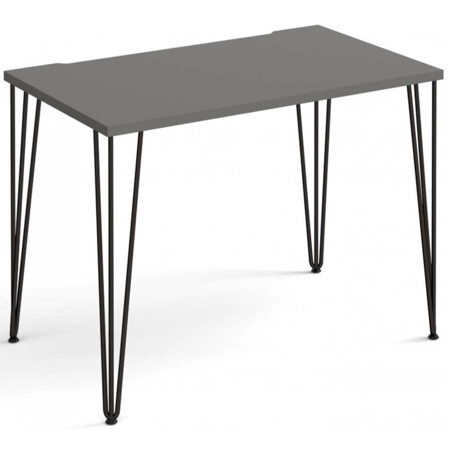 Tikal Straight Desk with Hairpin Legs